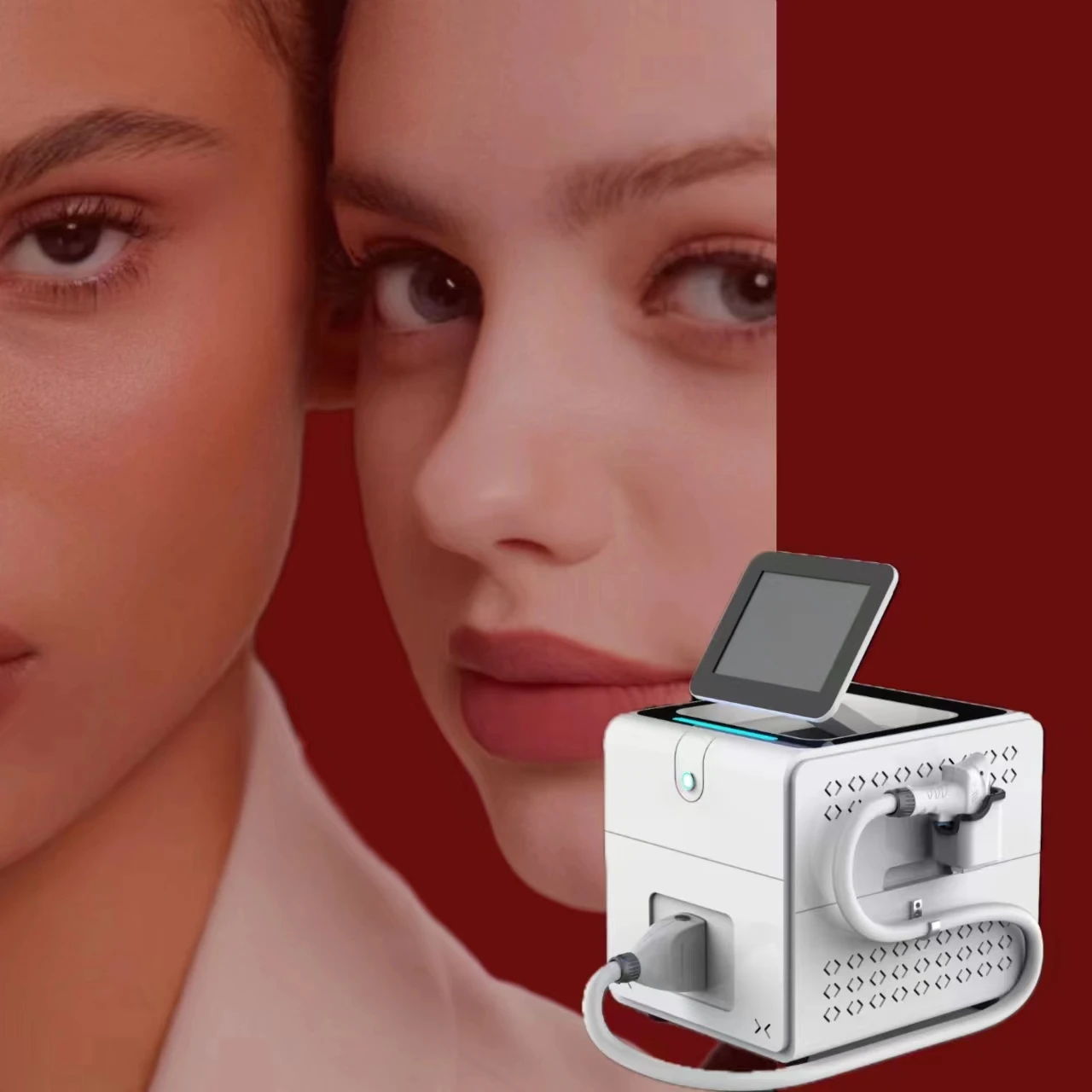 Portable 3 wavelengths Diode Laser 808 for Hair Removal 808nm High Density Laser Hair Removal Machine CO2 Laser Device