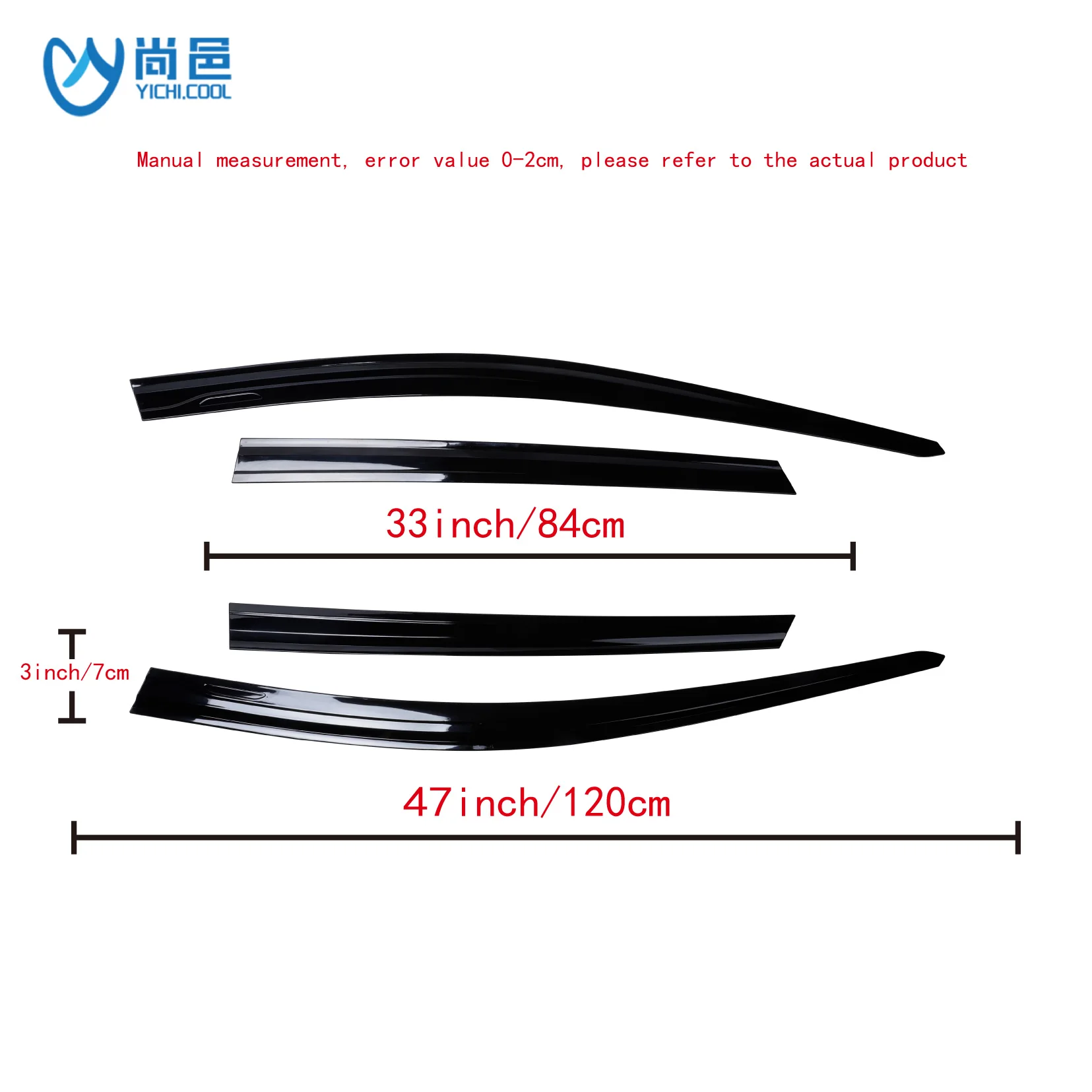 Customized Wholesale Car Exterior Accessories PC Rain Window Deflector For Volkswagen VW ID3/4 Auto Sun Visor