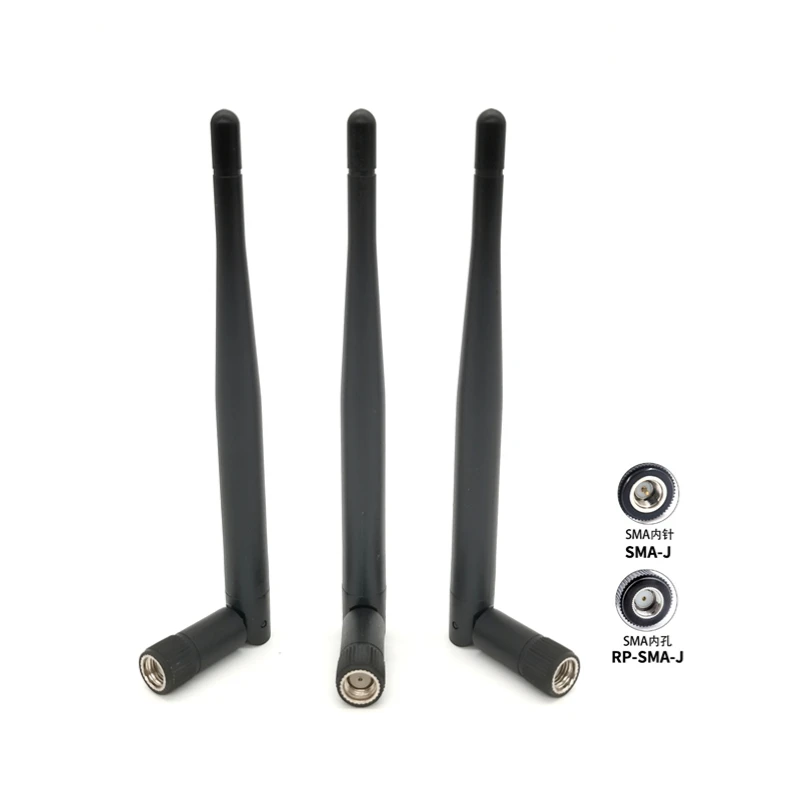 3dbi 5dbi 8dbi 2.4 ghz 5ghz bluetooth ble wifi dual band omni pcb rubber stick rp sma tnc male external router wifi antennas