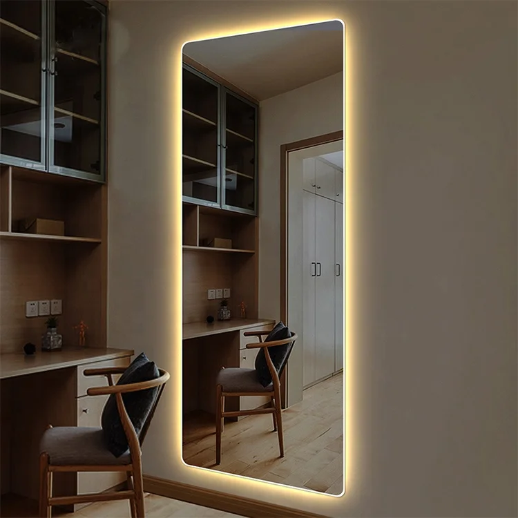 Wall Full Mirror Hotel Bathroom Led Full Length Mirror With Light