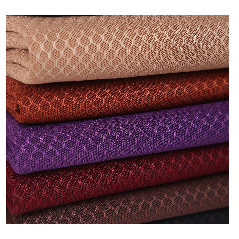 Factory Wholesale 3d Spacer Air Sandwich Football Pattern Mesh Fabric For Shoes Chair Cover