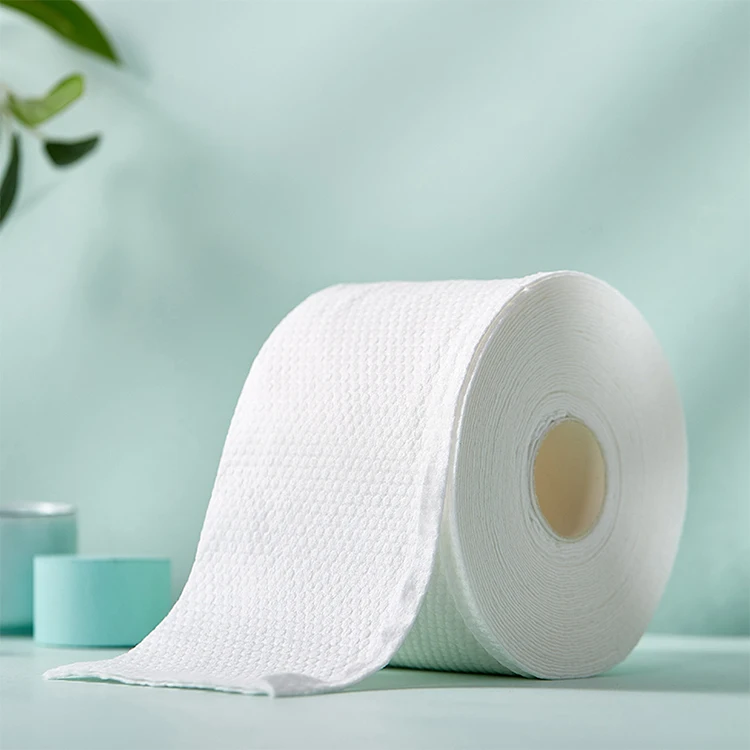 Jumbo roll facial tissue 60 counts 1 ply viscose rayon cellulose fiber skin friendly tissue toilet roll paper