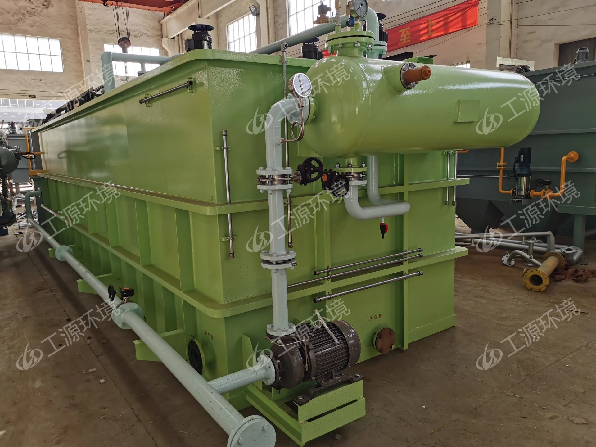 Water treatment equipment Horizontal dissolved air flotation for coking wastewater