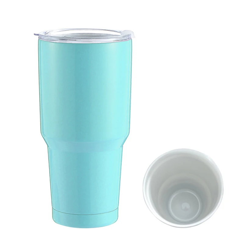 Custom 20/30 oz Tumbler Cups Double Wall Stainless Steel Insulated Ceramic Stainless Steel Travel Mug