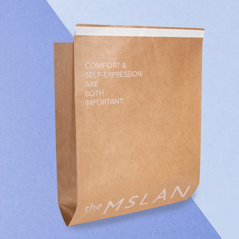 Custom Biodegradable Expandable Kraft Paper Mailer Gusset Kraft Paper Cardboard Envelope