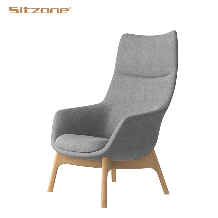 Relaxing Modern Design Leisure Chair Wooden Set Individualized for Workstation