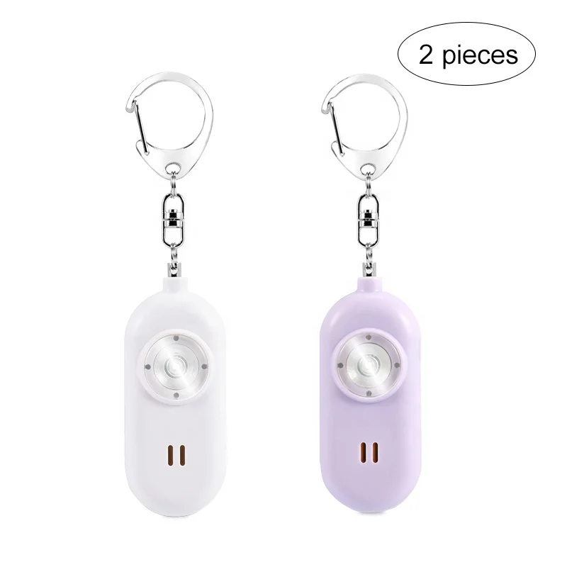 2 Pack Self Defense Alarm Kit Defence Vendors Set Survival Women Supplies Safety Defensive Keychain Personal Safety Alarm