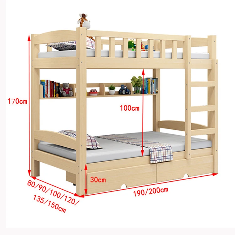 
factory hot selling children bed double over double bunk beds design 