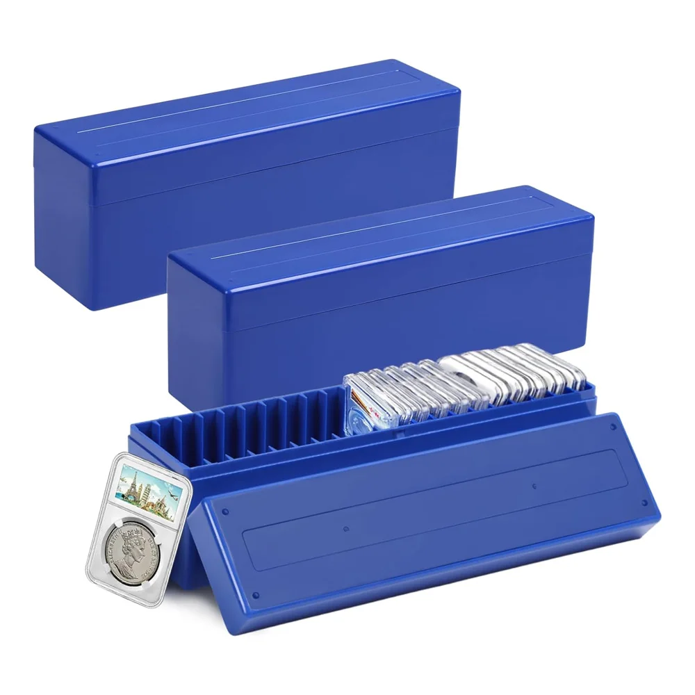 Plastic Coin Slab Storage Box Case for 20 Slab Coin Holders Fit for PCGS NGC PCCB PMGab Coin Holders