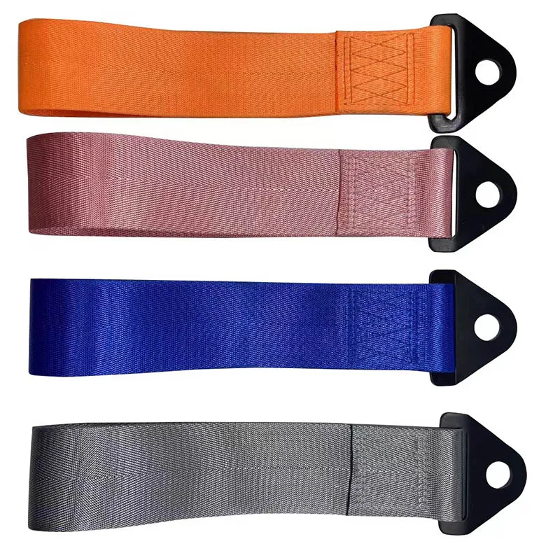 Custom Universal 2 inch Nylon Car Bumper log Tow trunk hook Strap straps