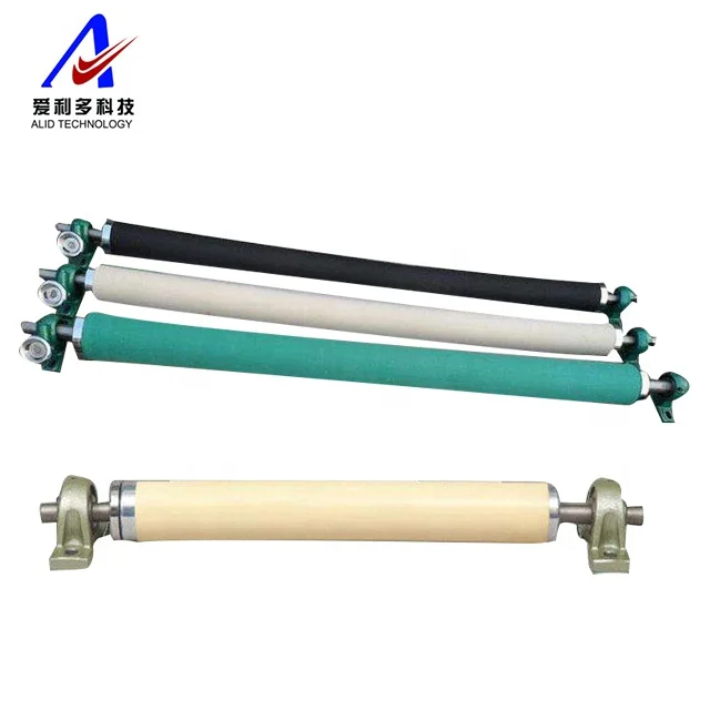 Spreader bow banana roller for textile finishing machinery