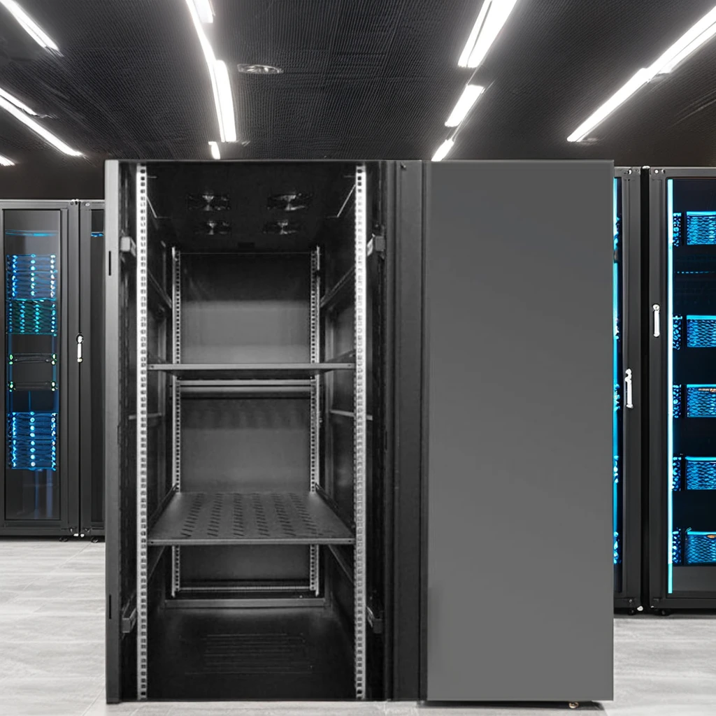 27U Cabinet Lockable Glass Door Removable Side Panel Network Data Rack Wall Mount LAN IT Equipment 20kg Max 42U