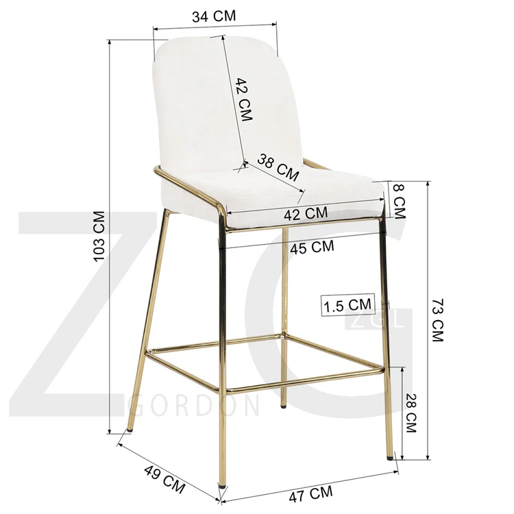 
OEM hot sale comfortable high bar chair soft bar stools modern stool bar chairs dining chairs for dining 