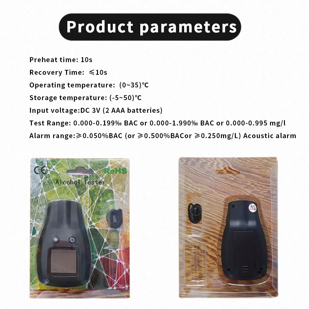 Low Price Wholesale JD-401 Alcohol Detector Portable Alcohol Anzlyzer For Workplace Safety