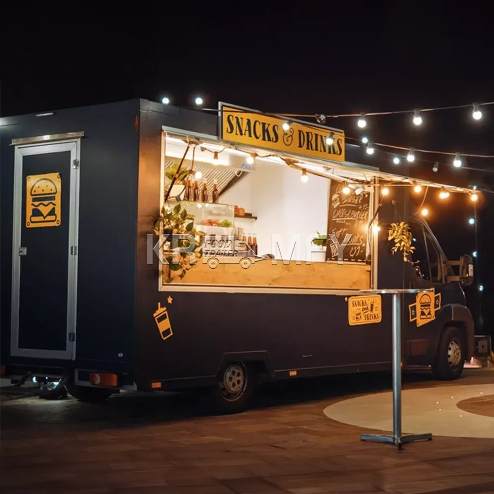 2024 Street Ice Cream Truck Electric Cart Tacos Truck Candy Cookies Food Truck Food Cart For USA