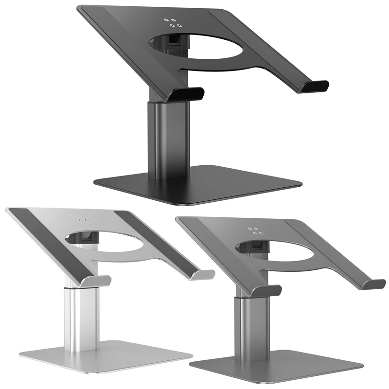Подставка для ноутбука, портативный держатель для ноутбука, регулируемая складная вентилируемая настольная подставка для планшета, алюминиевый держатель для компьютера, подставка