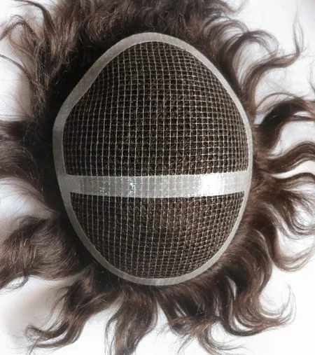 
 Афро кудрявый завиток, парик, заколки, заколки для волос, трессы, 8x10 дюймов для темнокожих мужчин с Мужская система для волос  