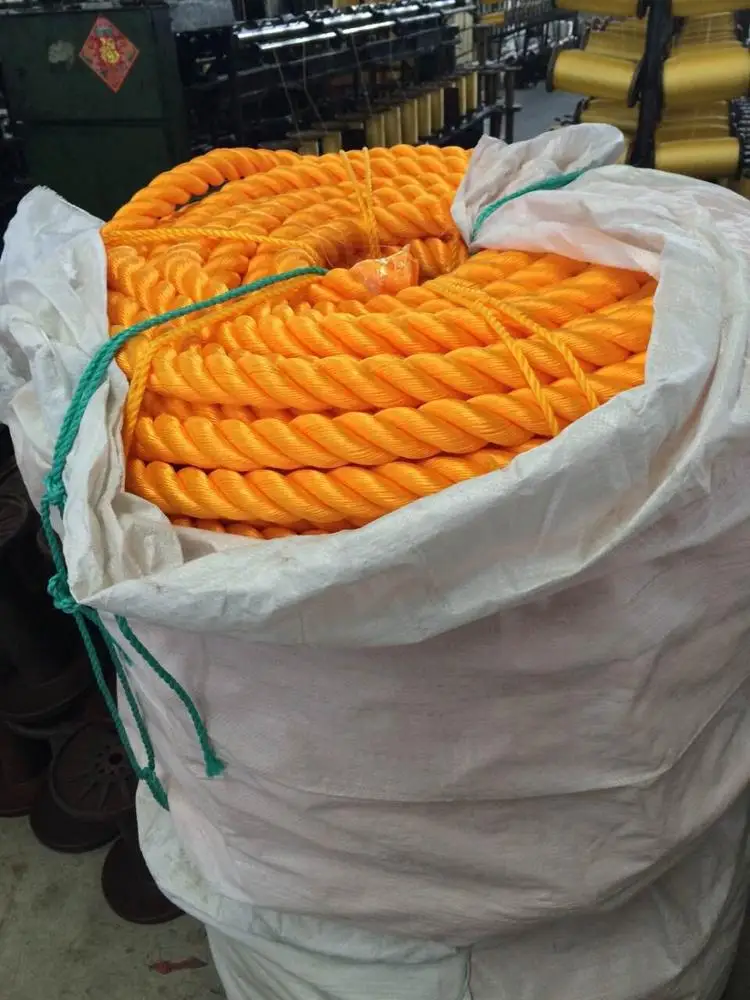 Custom OEM PP PE PA polyester 3 8 12 strands boat marine rope