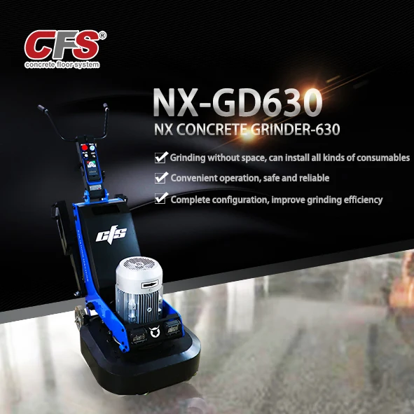 New Design Industrial NX-GD630 electric concrete floor grinding machine 220V/380V   630mm