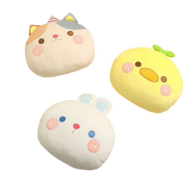 Cute Stuffed Animal Shape Pillow for Baby Kids Plush Hand Warmer Sleeping customized Plush Pillow Toys