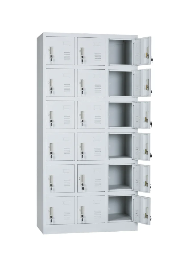 Armoire vestiaire metallique modern laminate locker steel locker 18 doors metal locker