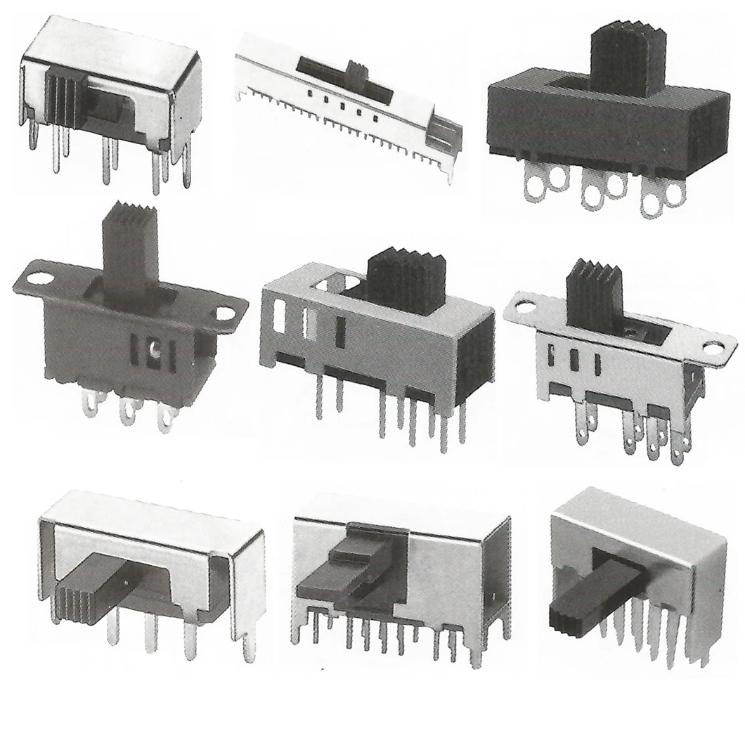 Выключатель вкл./выкл. 2p2t, 2 положения, сквозное отверстие, два положения