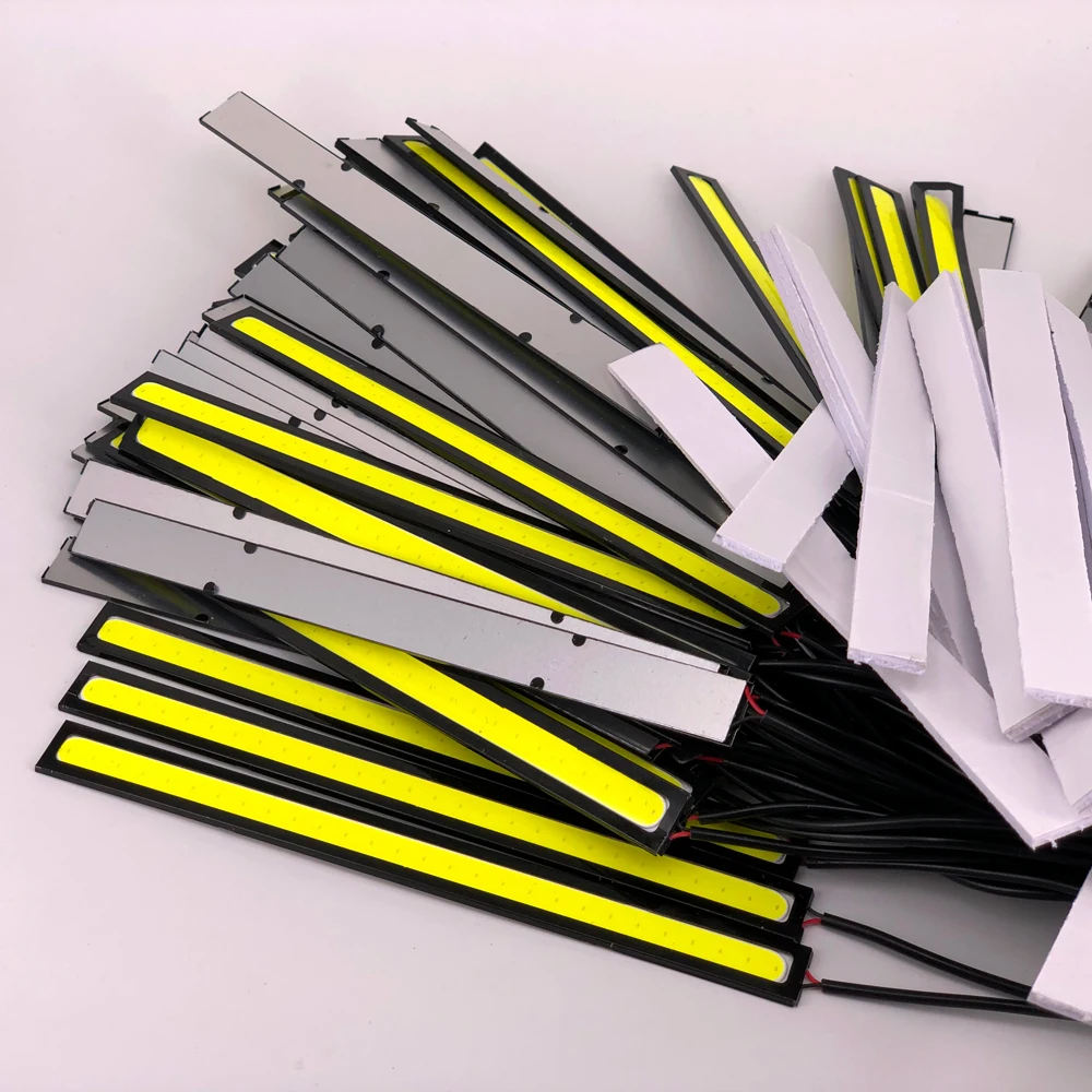 Customization Automotive DRL Fog Strip Daytime Running Lamp COB White Ultra Slim LED Parking Fog Bar Waterproof 12V