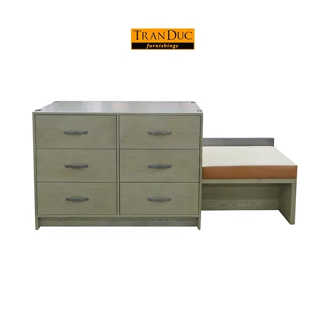 
Hotel Cabinet with small bench in luxury hotel bedroom set 