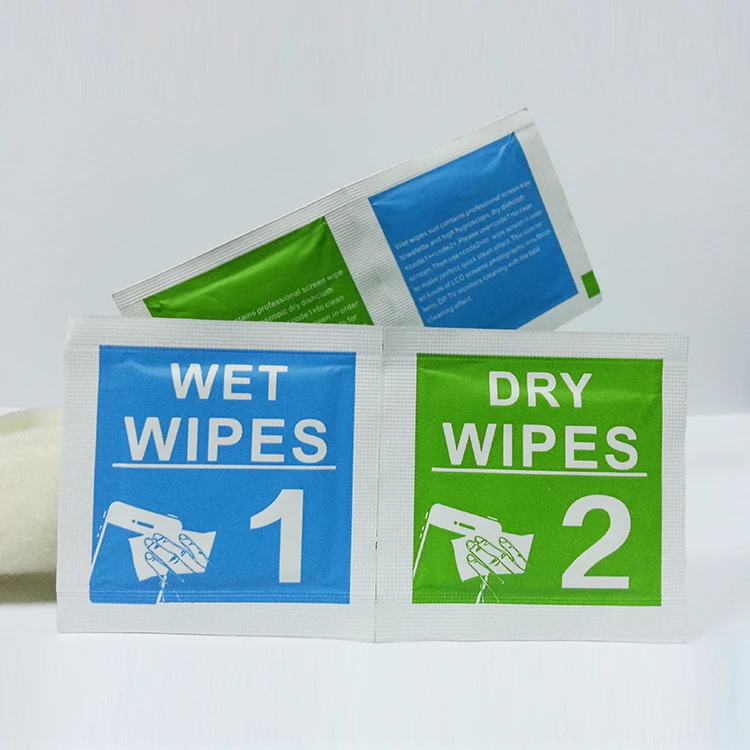 OEM ODM Electronic Factorysupply Screen Cleaning Wet And Dry Wipes Phone Screen Wipes Mobile Phone Screen Cleaner Wipes
