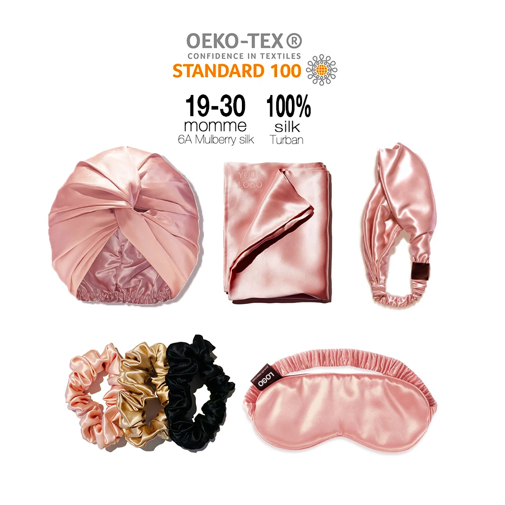 Custom 100% Pure Mulberry silk Sleep Cap Womens silk Bonnet for Sleeping & Hair Care Night Hair Wrap Elastic