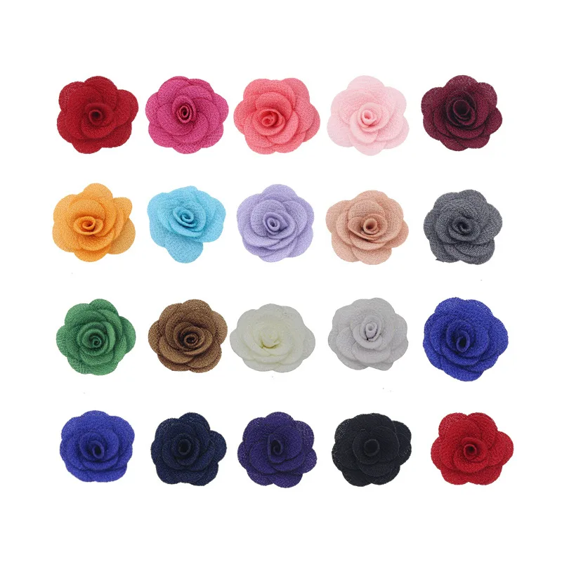 New Arrival Barerres 4.5" Solid Fabric Waffle Hair Bows Without Hair Clip For DIY Hair Accessories
