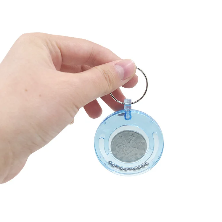 New Style Magic IQ Coin Escape Crystal Case Magic Props