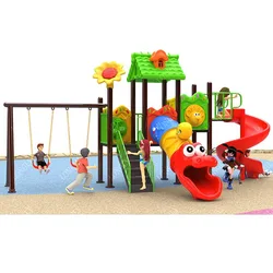 Small size kids outdoor playground with swing sets