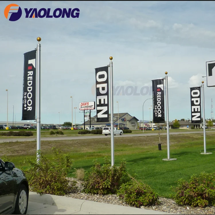 6ft 3m stainless steel flag and banner flagpole malaysia fly banner pole for sale