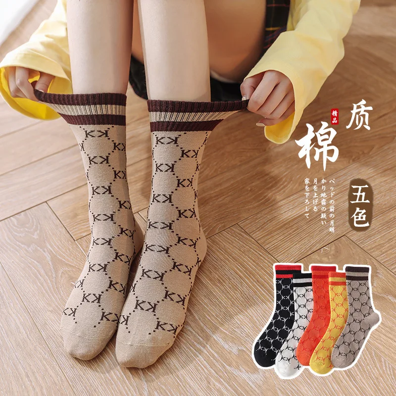 Autumn and Winter New Japanese Department College Wind Pile Pile Socks Socks Women Cotton INS Net Red Tube Socks