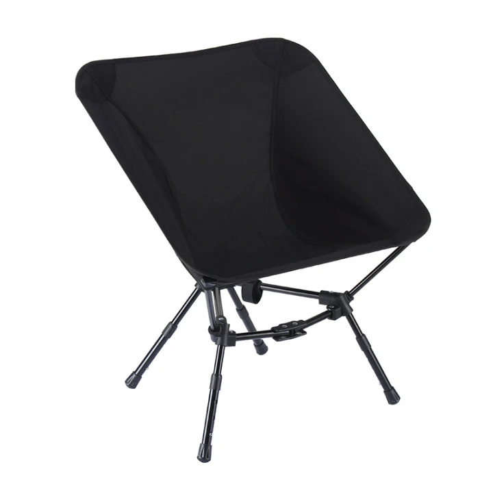2022 New Factory Custom Outdoor Portable Folding Lightweight Beach Steel Frame Moon Camping Chair