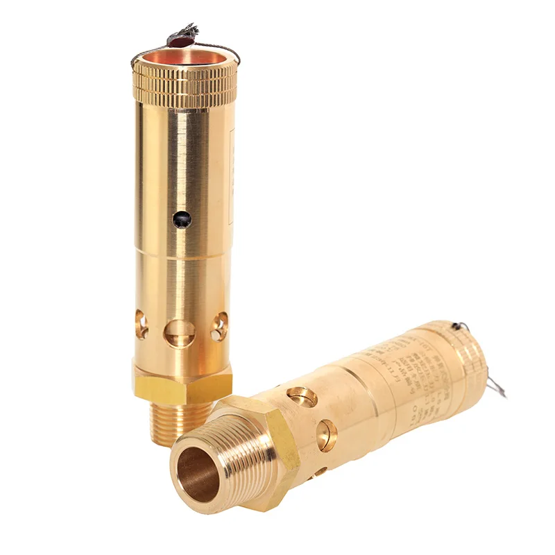 A28X-40T Ac Air Compressor Spare Parts  OEM Original Brass  Safety Valve Air Pressure Relief Valve