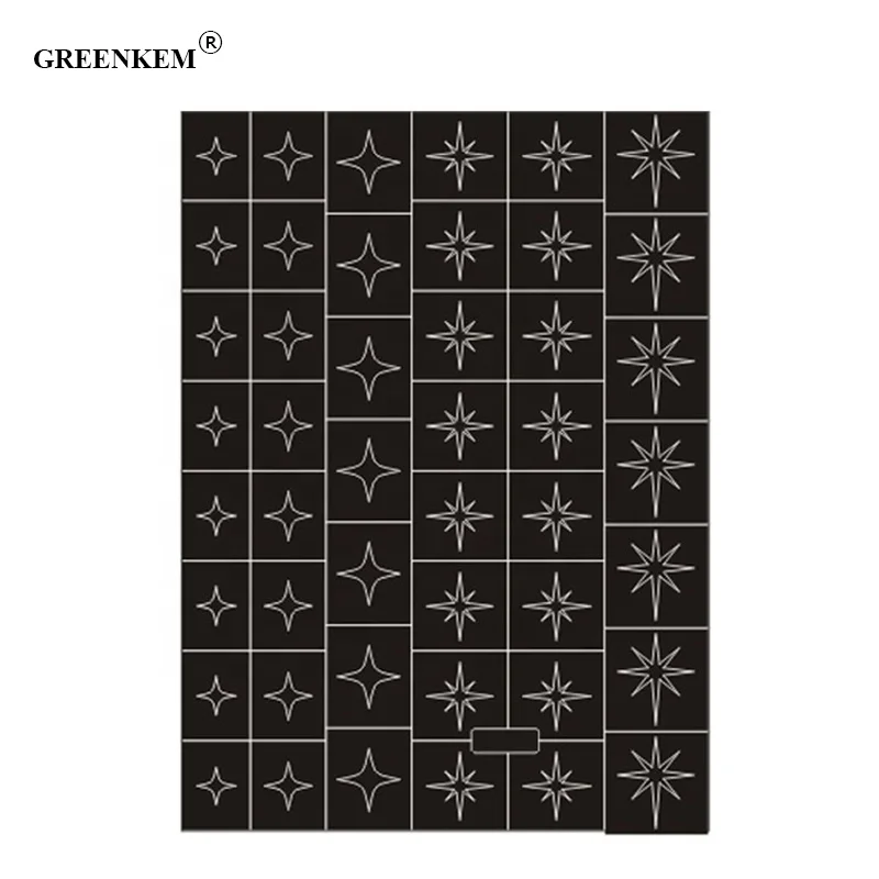 2021 Newest Nail Art Airbrush Stencils for Fun Prints Decals Airbrush Nails Trendy Salon Manicure Supply 3D Nail Art Stickers