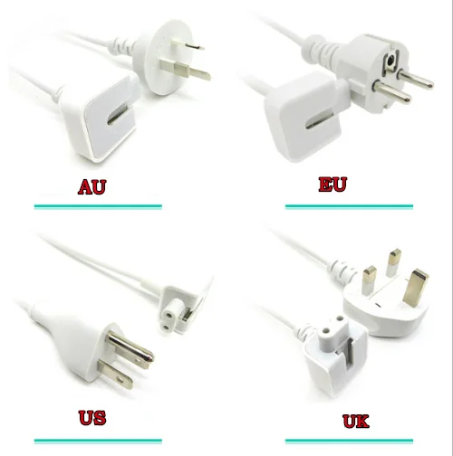 1.8M EU UK AU US  Extension Cord Cable  For Apple  Macbook charger 45 60 85 T-Tip L- Tip  30 61 96  adapter power cable