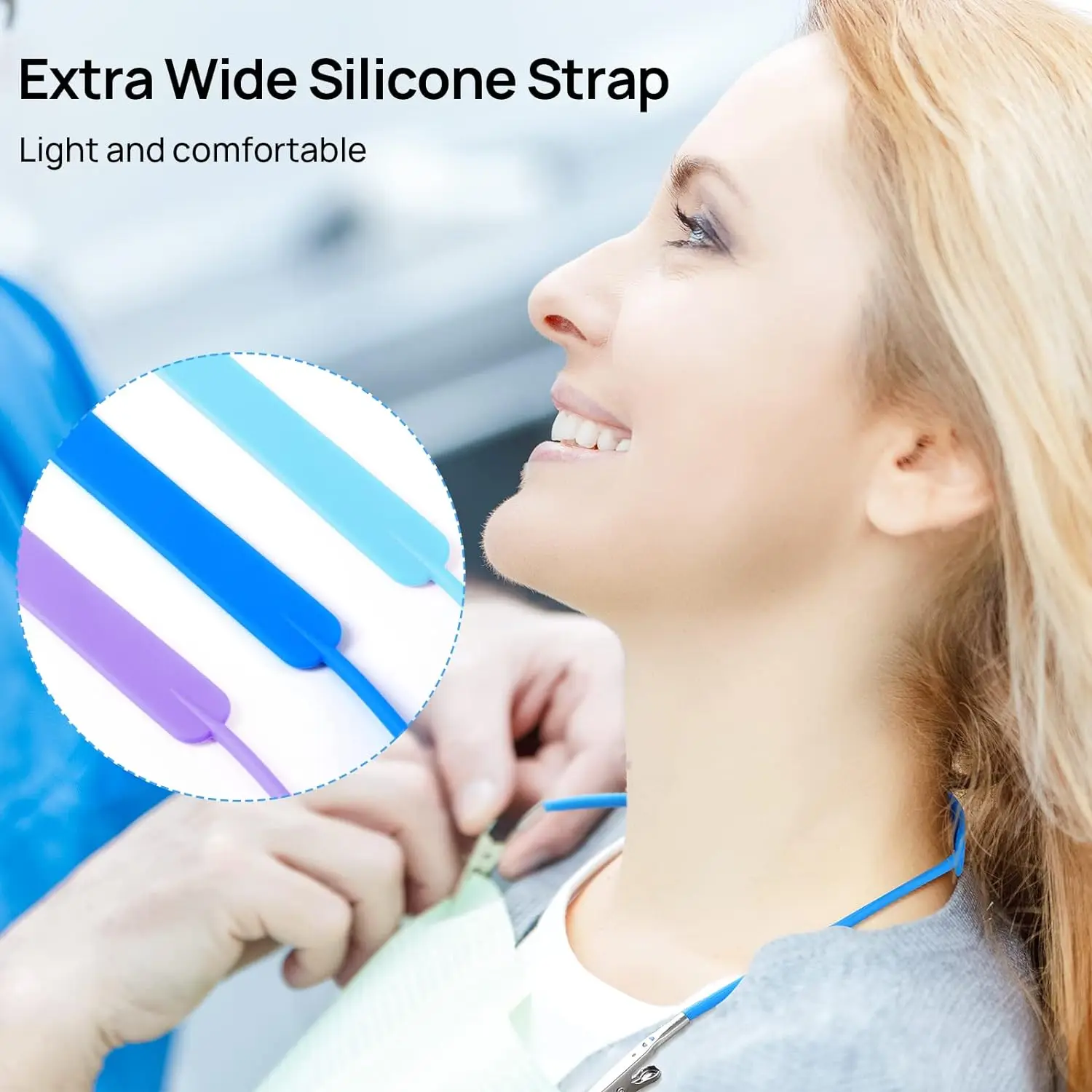 SJ Individually Wrapped Napkin Clips Autoclavable Dental Flexible Medical Grade Silicone Bib Holders Clips OEM Wholesale