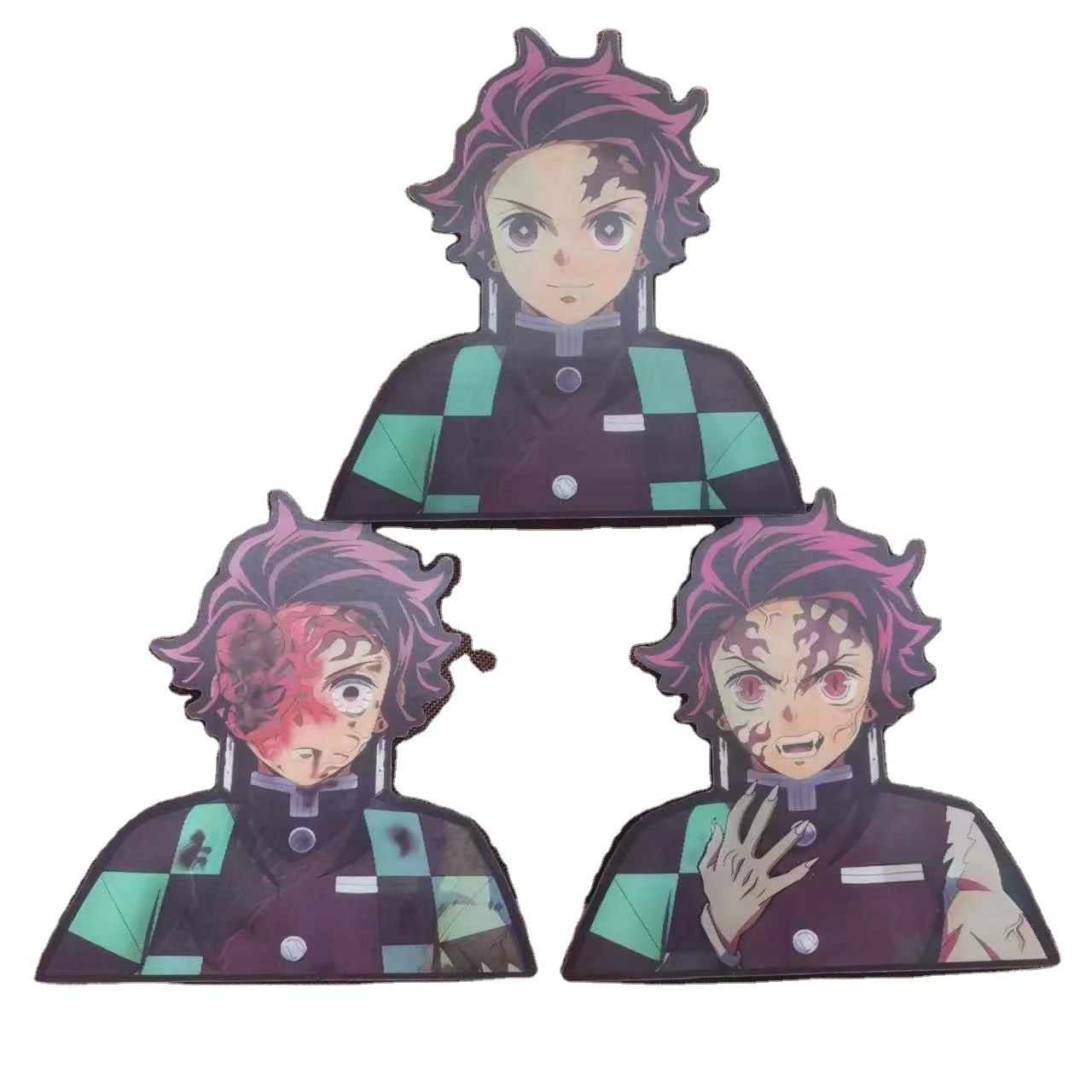 Small size Flip effect lenticular 3D anime motion sticker hologram sticker 3d for cellphone