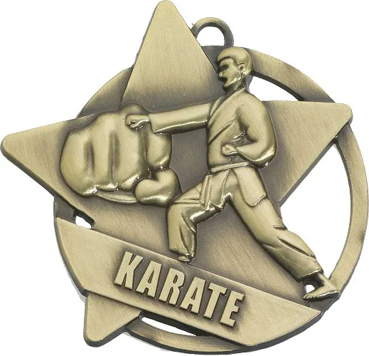 Custom Medal Karate Manufacture Gold Silver Bronze Taekwondo Karate Medals With Ribbon Lanyard Hanger Sport Medals