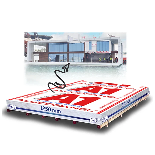 Alucopanel A1 Exterior Wall Cladding Building Boards High Quality Pvdf Aluminium Composite Panel Separator For House