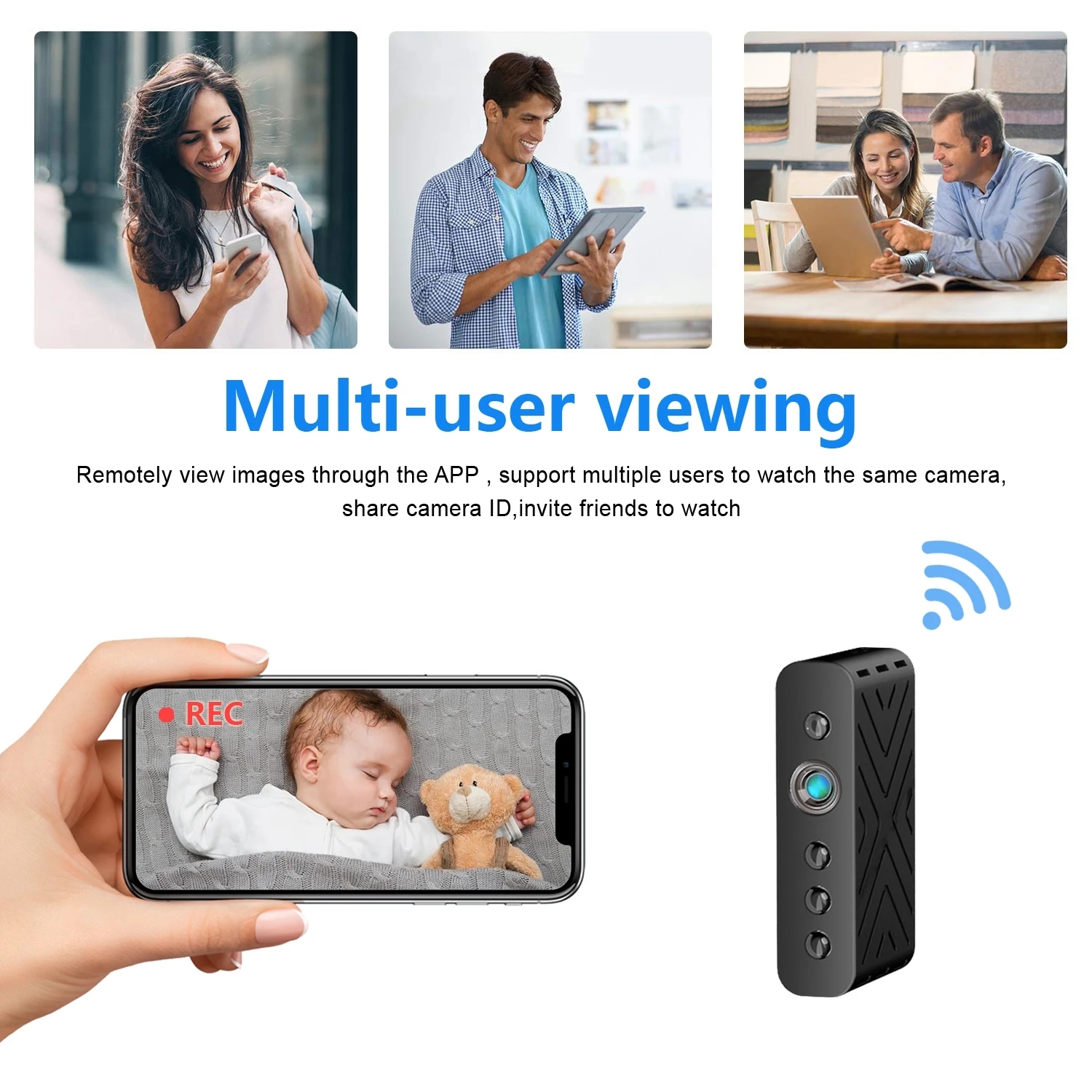 Мини HD Wi-Fi USB WIFI камера наименьший Micro тело камеры с функцией ночного видения в режиме циклической записи видео диктофон для домашней