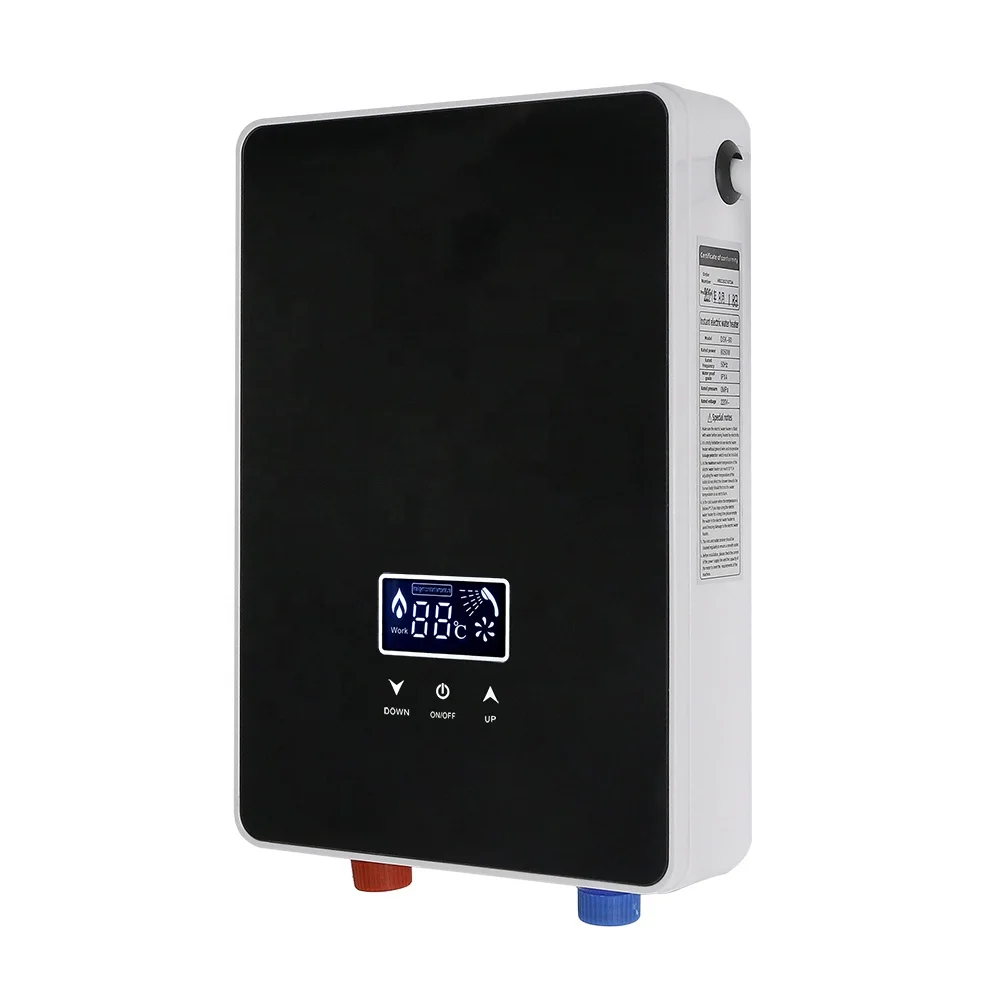 Золотой поставщик низкомощный домашний автофургон ABS мгновенный безрезервуарный электрический водонагреватель с душевой
