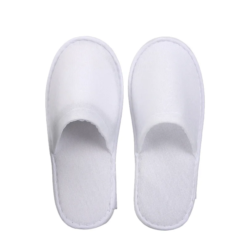 Factory Direct Hotel Amenities White Disposable Spa Nap Cloth Guest Room Bathroom Hotel Nap Slipper