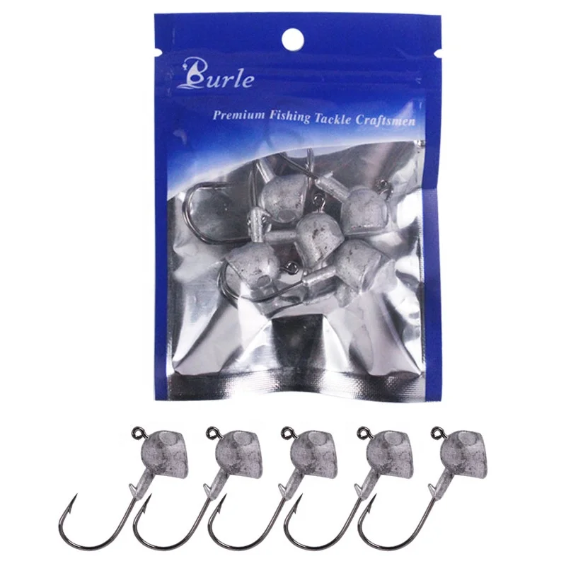 High quality  Professional long shot lead jig head hook bass fishing lead jig fishing hook