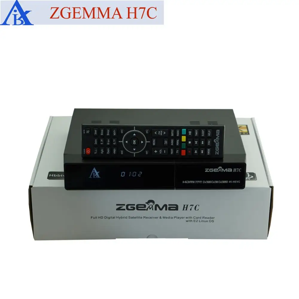 ZGEMMA H7C Satellite Tv Receiver DVB-S2/S2X+2*DVB-T2/C Triple Tuners Equipped with Enigma2 Linux Operating System Set Top Box