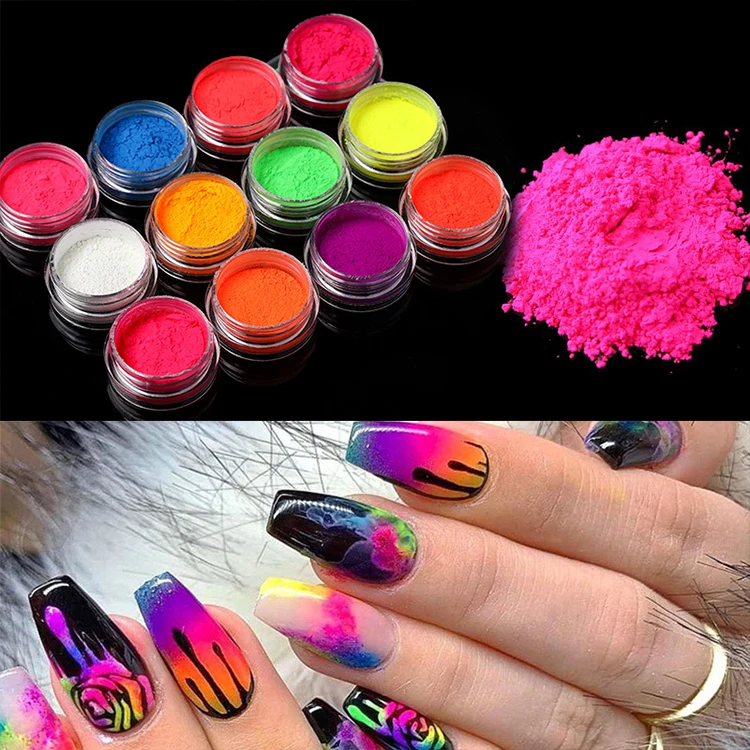 Huati Sifuli RubioAroma 12 color nail art stamping gel Fluorescence painting gel polish uv led nail gel paint OEM