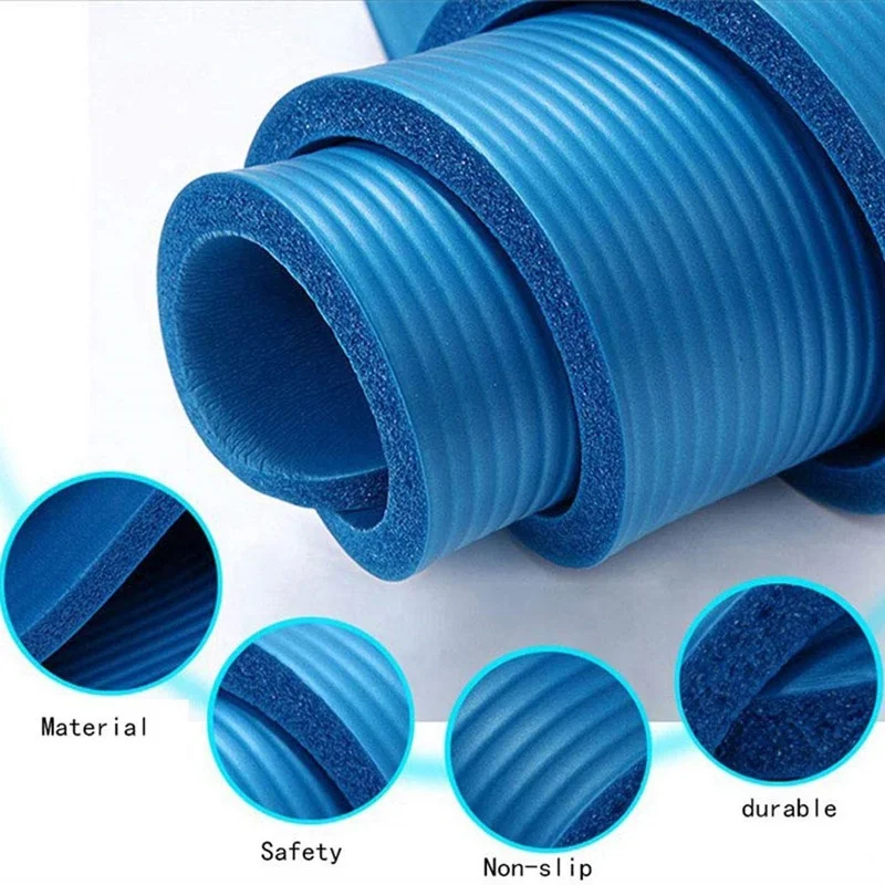 
Supfreedom Extra Thick High Density Anti-Tear Gym Exercise NBR Yoga Mat 